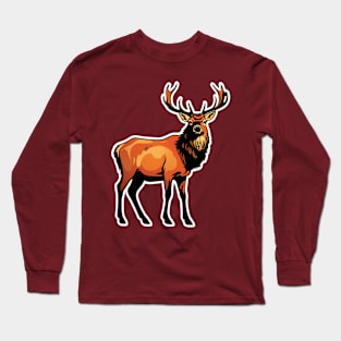 Elk on Alert. Long Sleeve T-Shirt